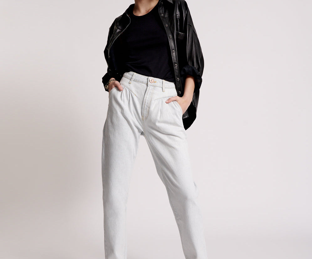 Streetwalkers High Waist 80S Fit Denim Jeans - Bel Air Blue