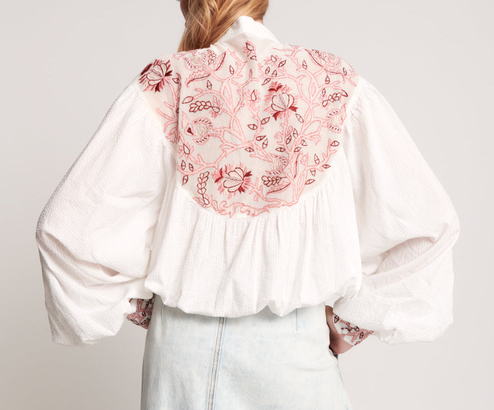 Desert Floral Embroidered Gypsy Top | OneTeaspoon - One Teaspoon USA