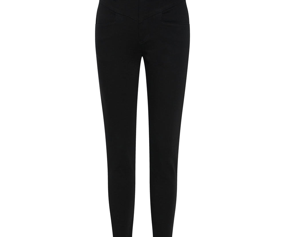 Preachers High Waist Skinny Stretch Denim Jeans - Jett Black