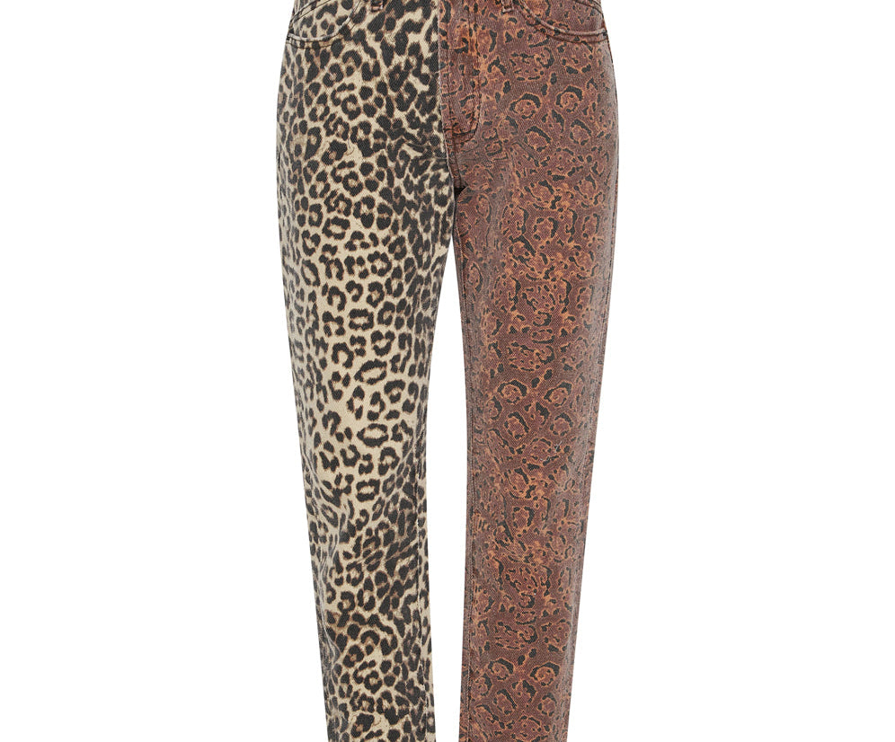 Legends High Waist Mom Fit Denim Jeans - Animal Saga