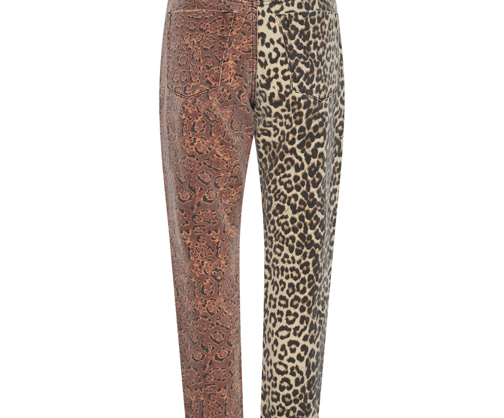 Legends High Waist Mom Fit Denim Jeans - Animal Saga