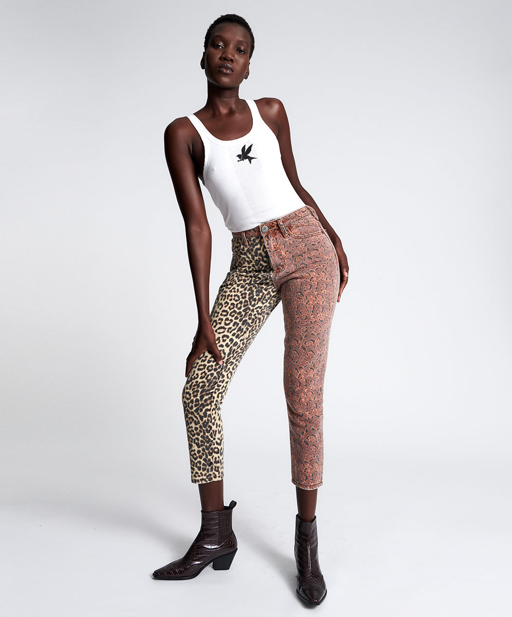 Products Legends High Waist Straight Leg Denim Jeans - Animal Saga