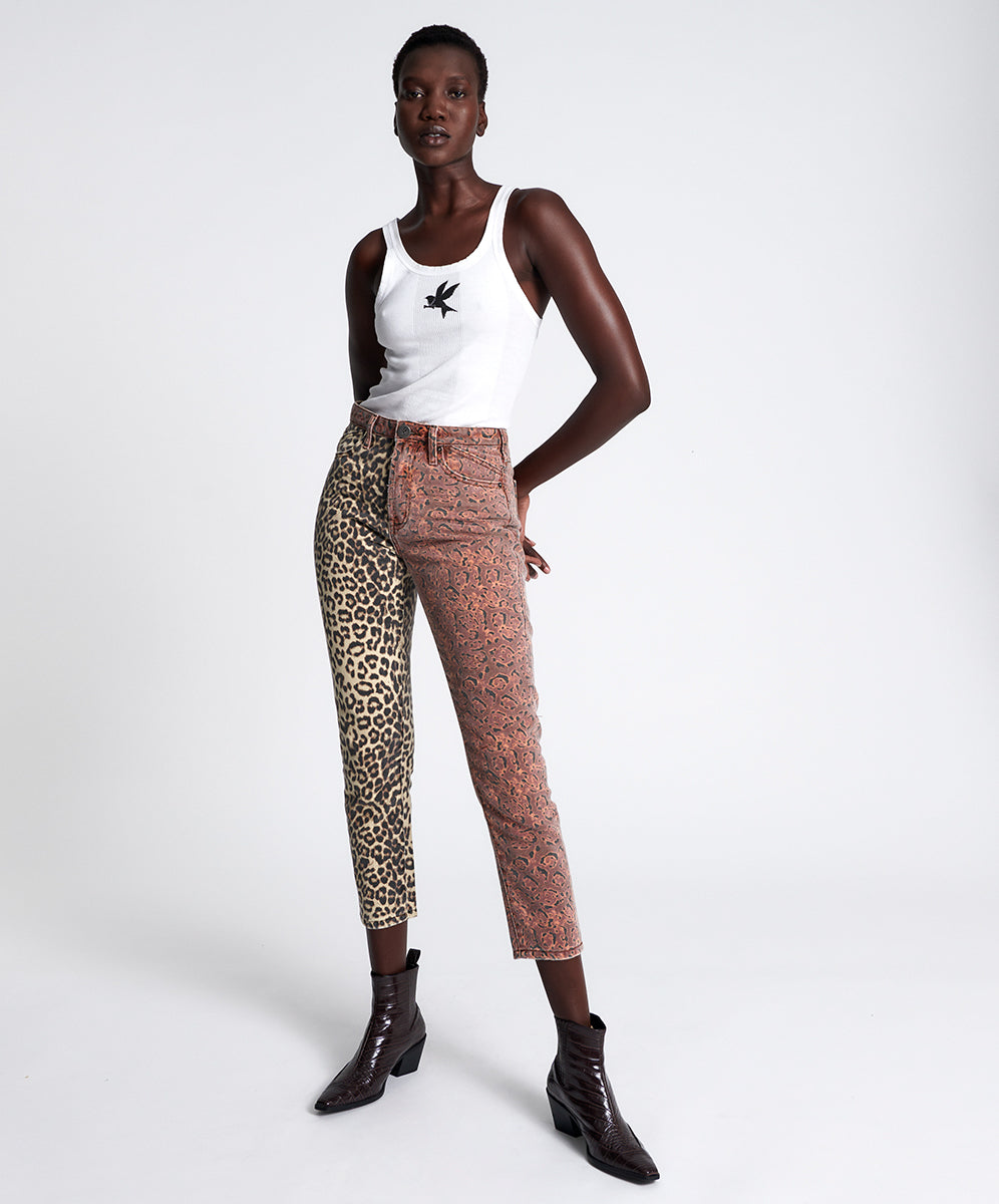 Products Legends High Waist Straight Leg Denim Jeans - Animal Saga