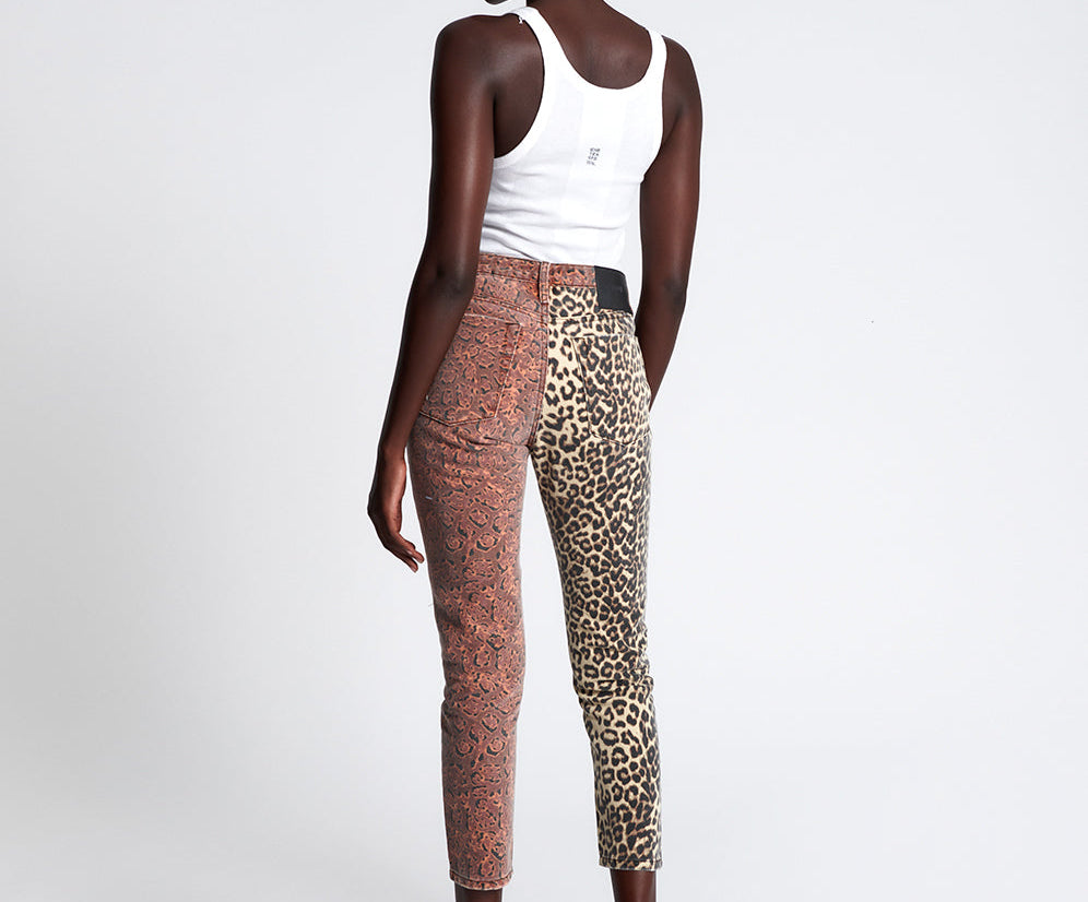Legends High Waist Mom Fit Denim Jeans - Animal Saga