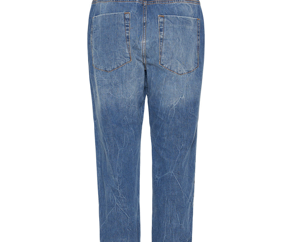 RESORT BLUE SHABBIES DRAWSTRING BOYFRIEND JEANS