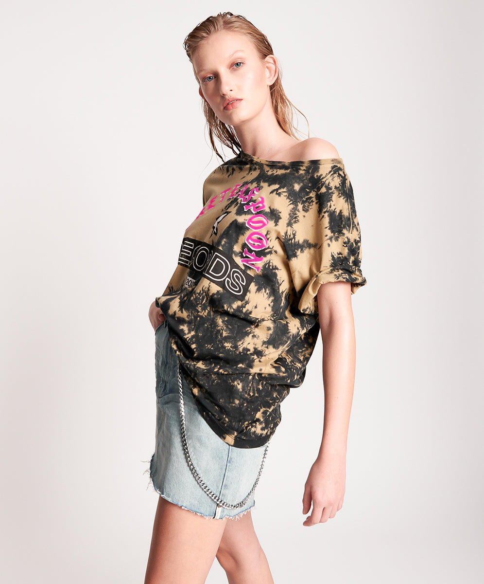 Products OT RECORDS TIE DYED BOYFRIEND TEE