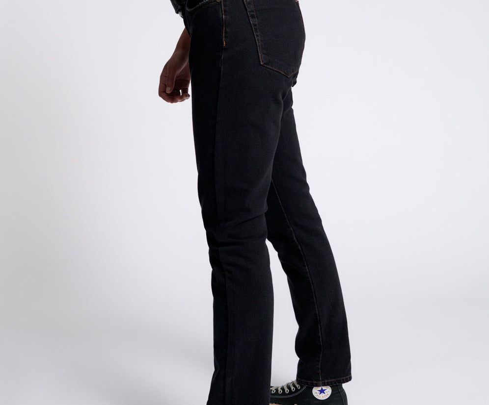 WORN BLACK HIGH WAIST AWESOME BAGGIES DENIM JEANS