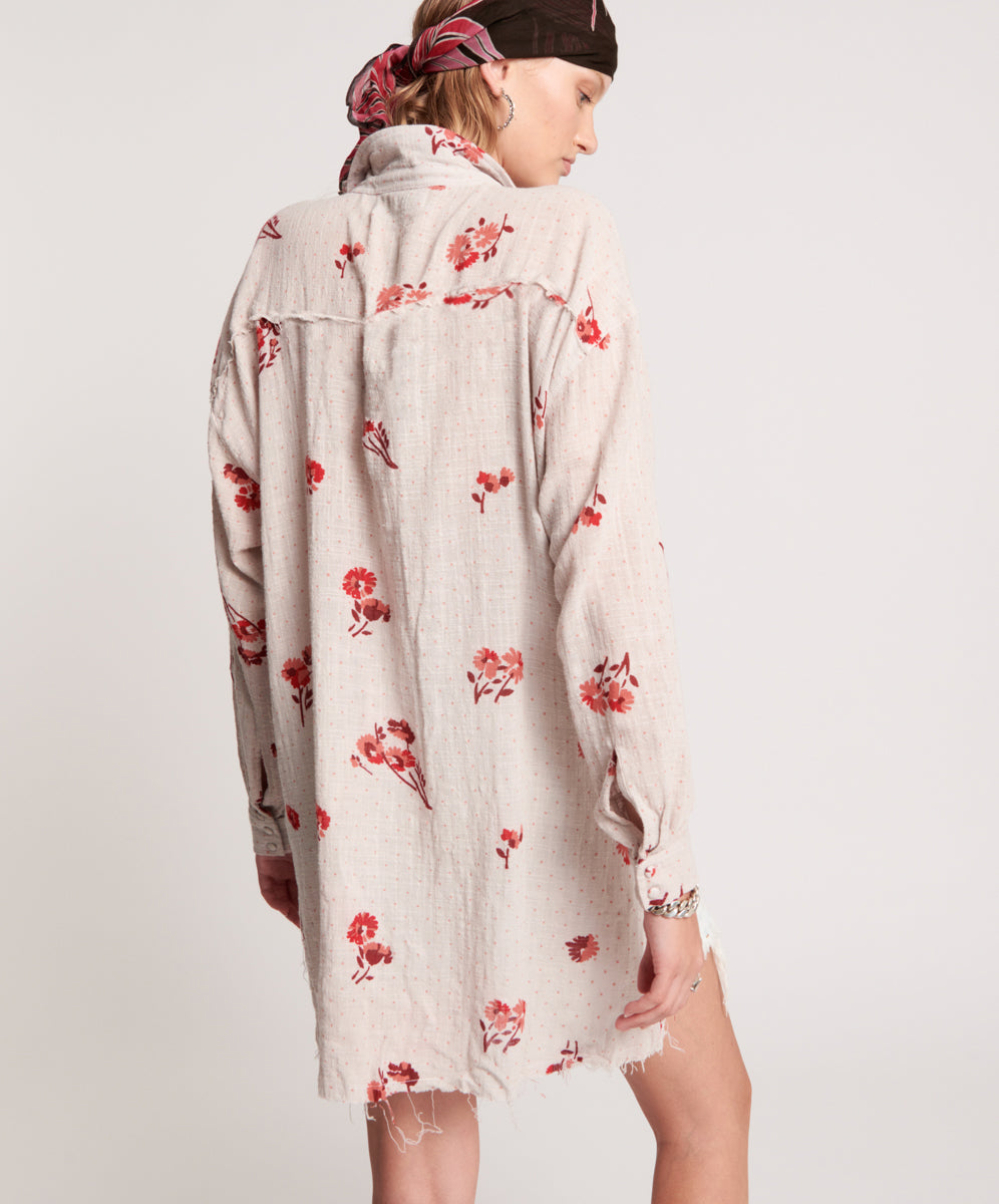 Products WESTERN ROSE LONGLINE SHIRT