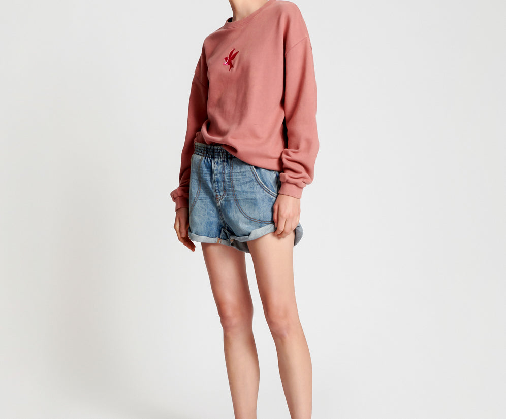 Hunters Elasticated Waist Boyfriend Denim Shorts - Venice