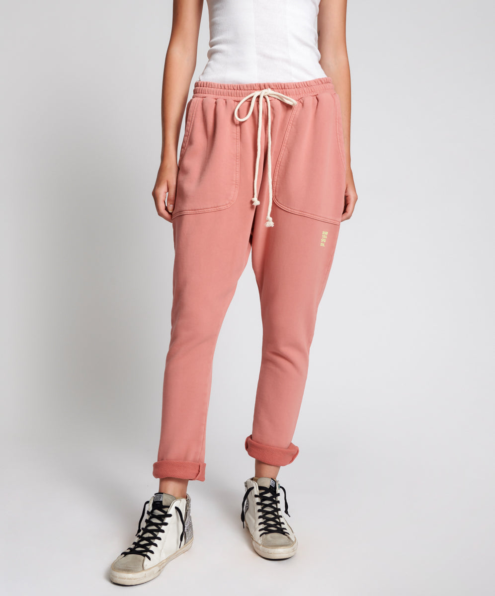 Products WORN PINK CARGO SWEAT PANTS