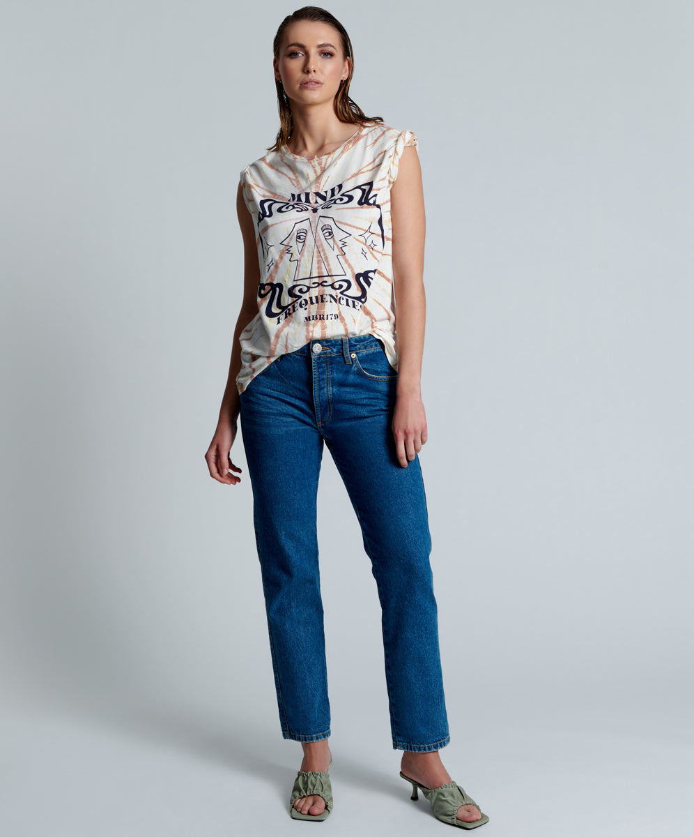 Products RIVIERA TRUCKERS MID RISE STRAIGHT LEG JEANS