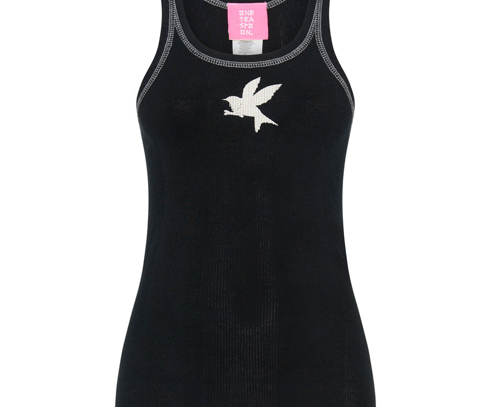 JETT BLACK BOWER BIRD SINGLET