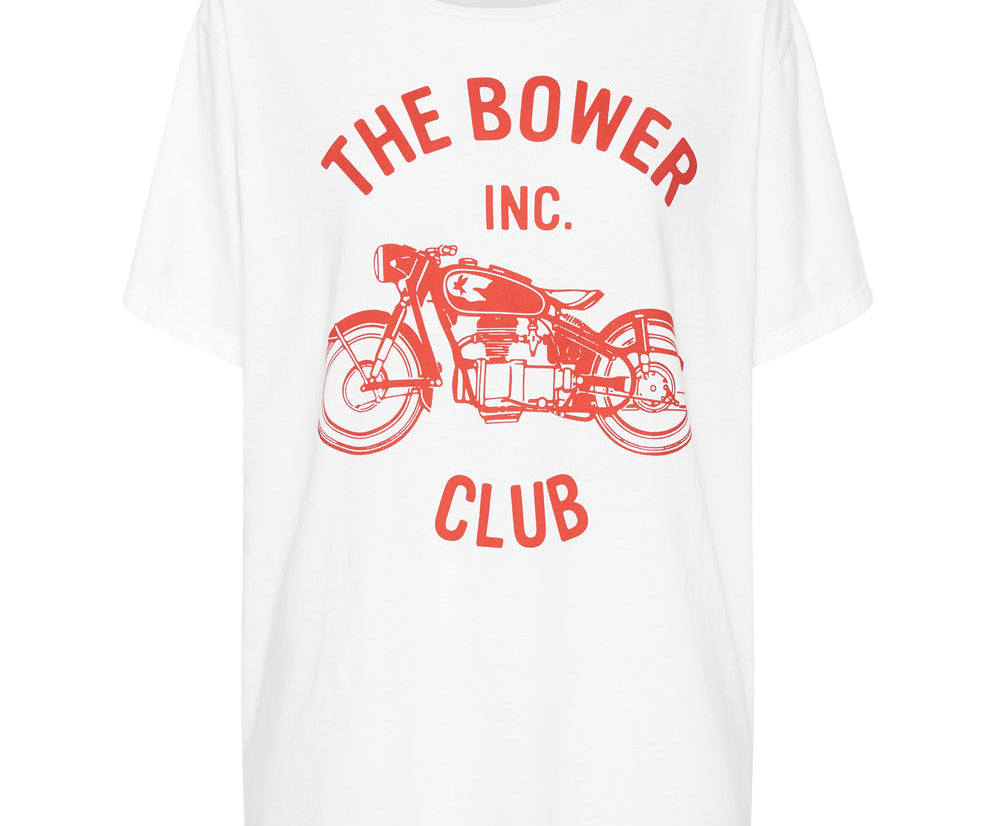 BOWER BIKE CLUB ORGANIC UNISEX TEE