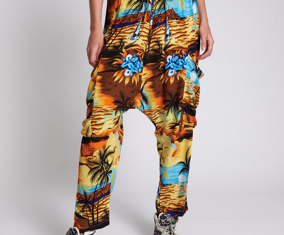 OLD HOLLYWOOD HAWAIIAN HAREM PANT