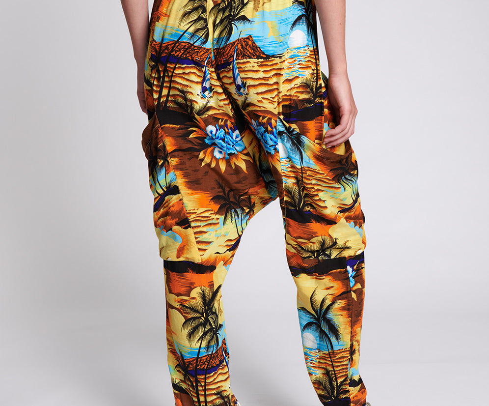 OLD HOLLYWOOD HAWAIIAN HAREM PANT