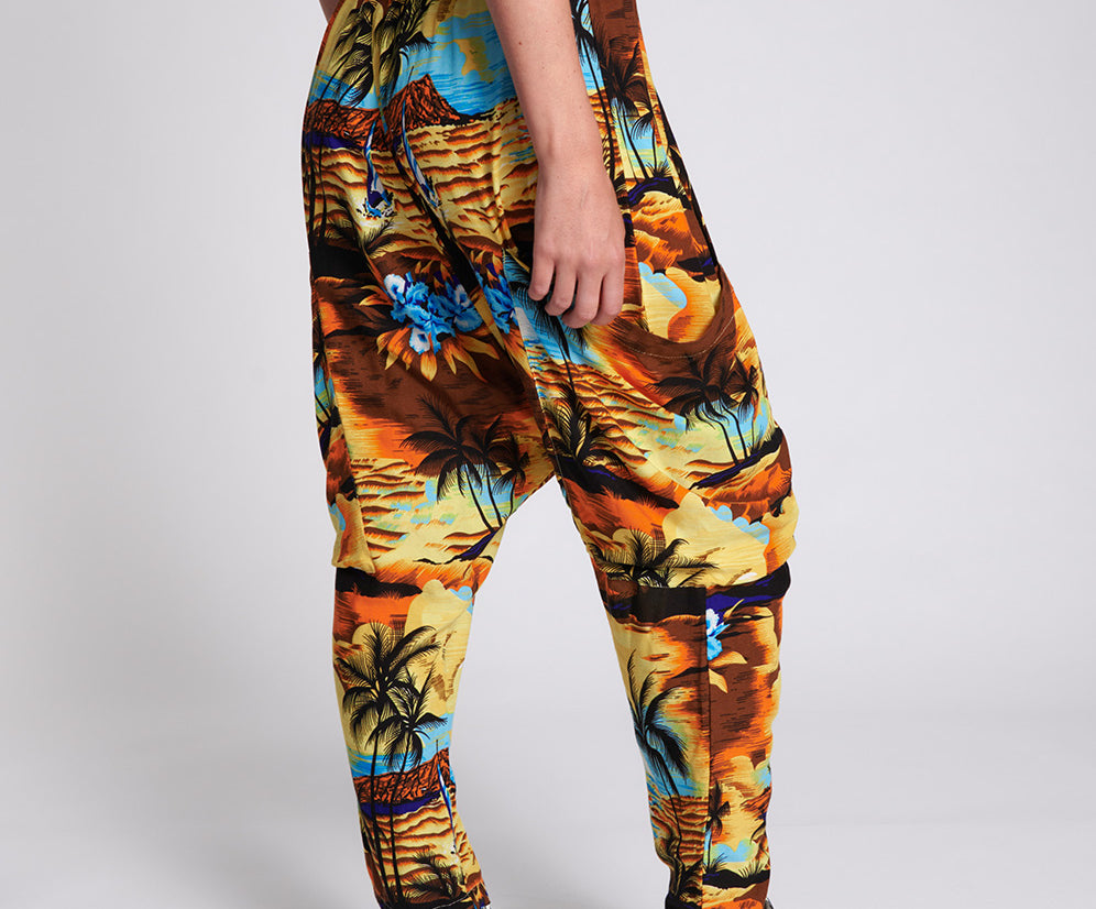 OLD HOLLYWOOD HAWAIIAN HAREM PANT
