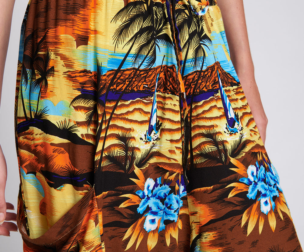 OLD HOLLYWOOD HAWAIIAN HAREM PANT