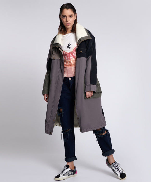 PATCHWORK UTILITY DEFENDER COAT - One Teaspoon USA