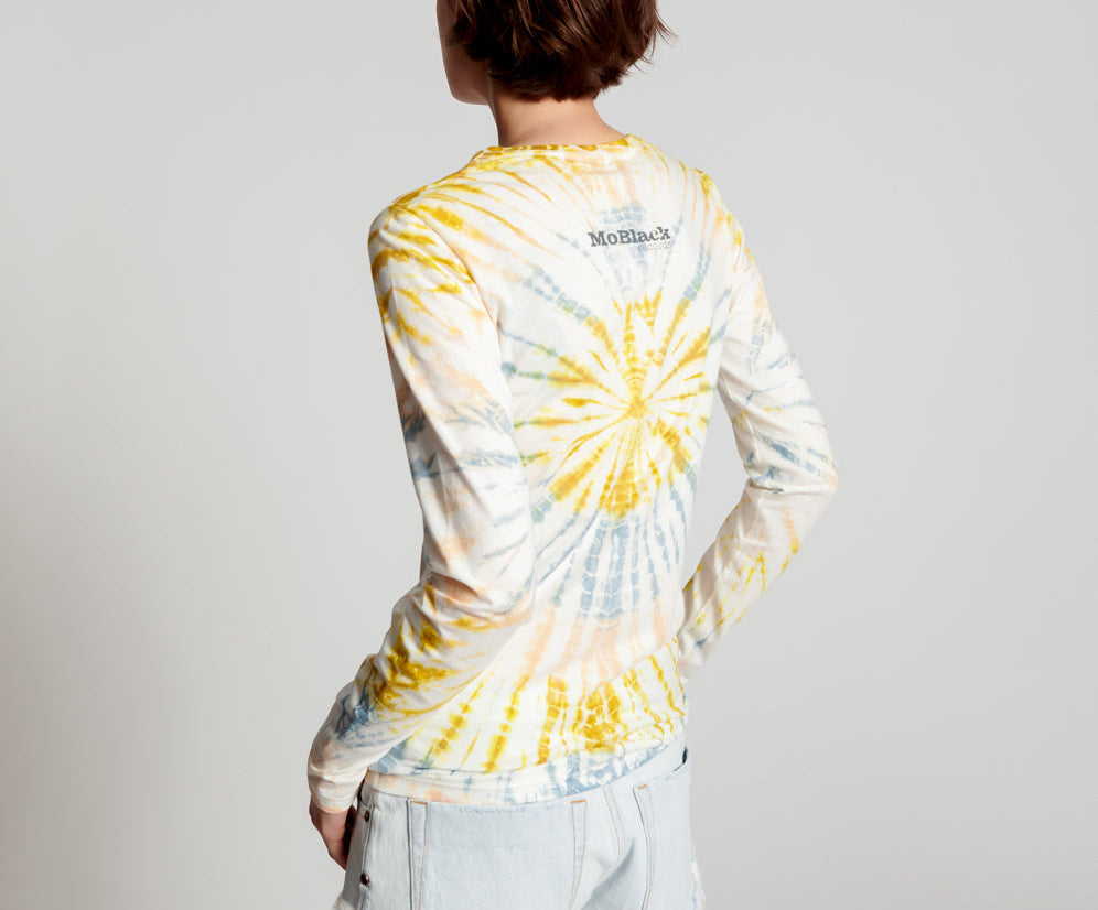 MOBLACK MIND FREQUENCIES FITTED FERN LONGSLEEVE TE