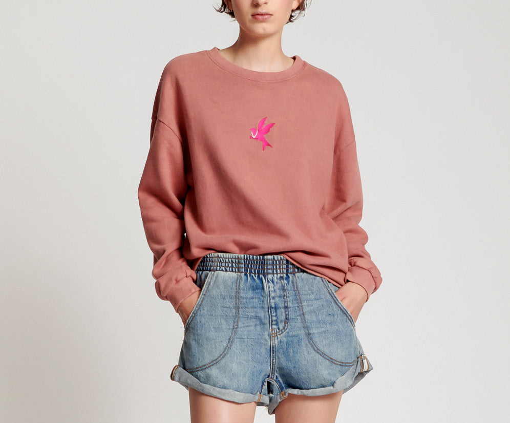 ONETEASPOON BOWER BIRD LOGO SWEATER