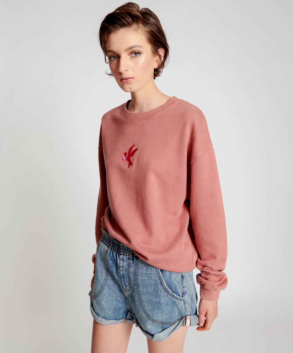 Products ONETEASPOON BOWER BIRD LOGO SWEATER