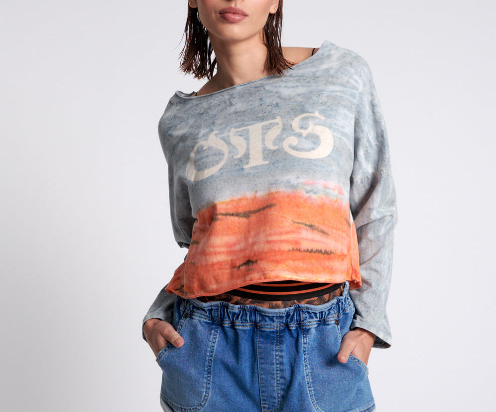 OTS ORGANIC RUMBLE CROPPED LONGSLEEVE TEE