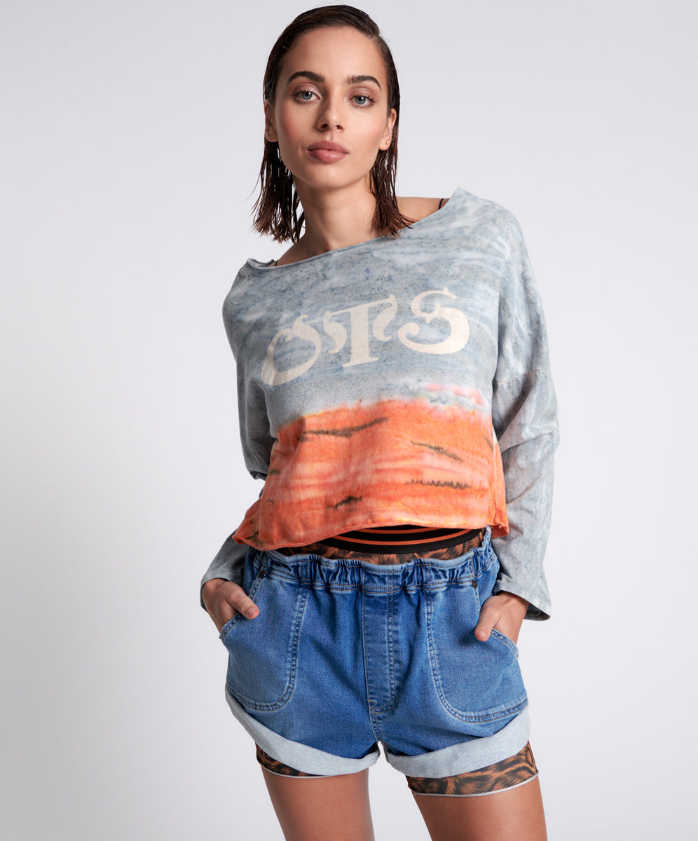Products OTS ORGANIC RUMBLE CROPPED LONGSLEEVE TEE