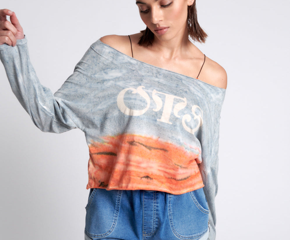 OTS ORGANIC RUMBLE CROPPED LONGSLEEVE TEE
