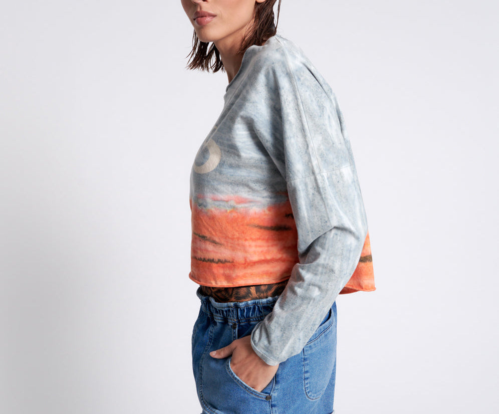 OTS ORGANIC RUMBLE CROPPED LONGSLEEVE TEE