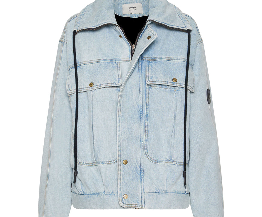 BEST BLUE DENIM PUFFA JACKET