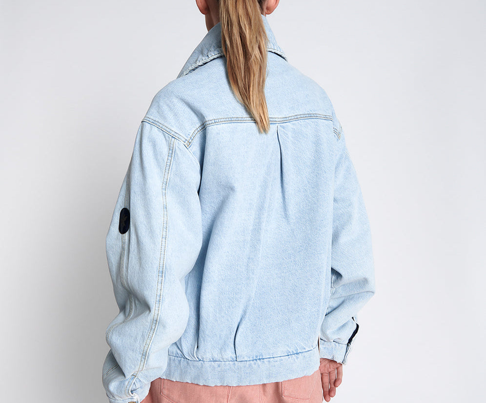 BEST BLUE DENIM PUFFA JACKET