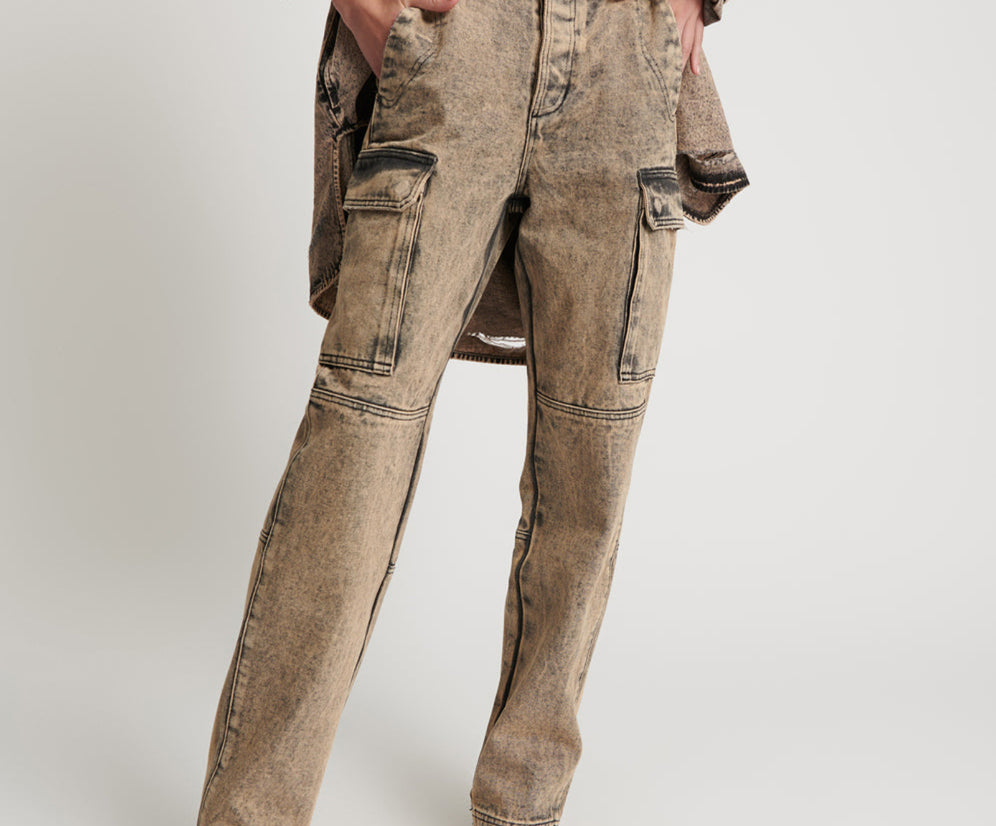 Fish Pants Rust Cargo Motion Pants - Rust | One Teaspoon USA