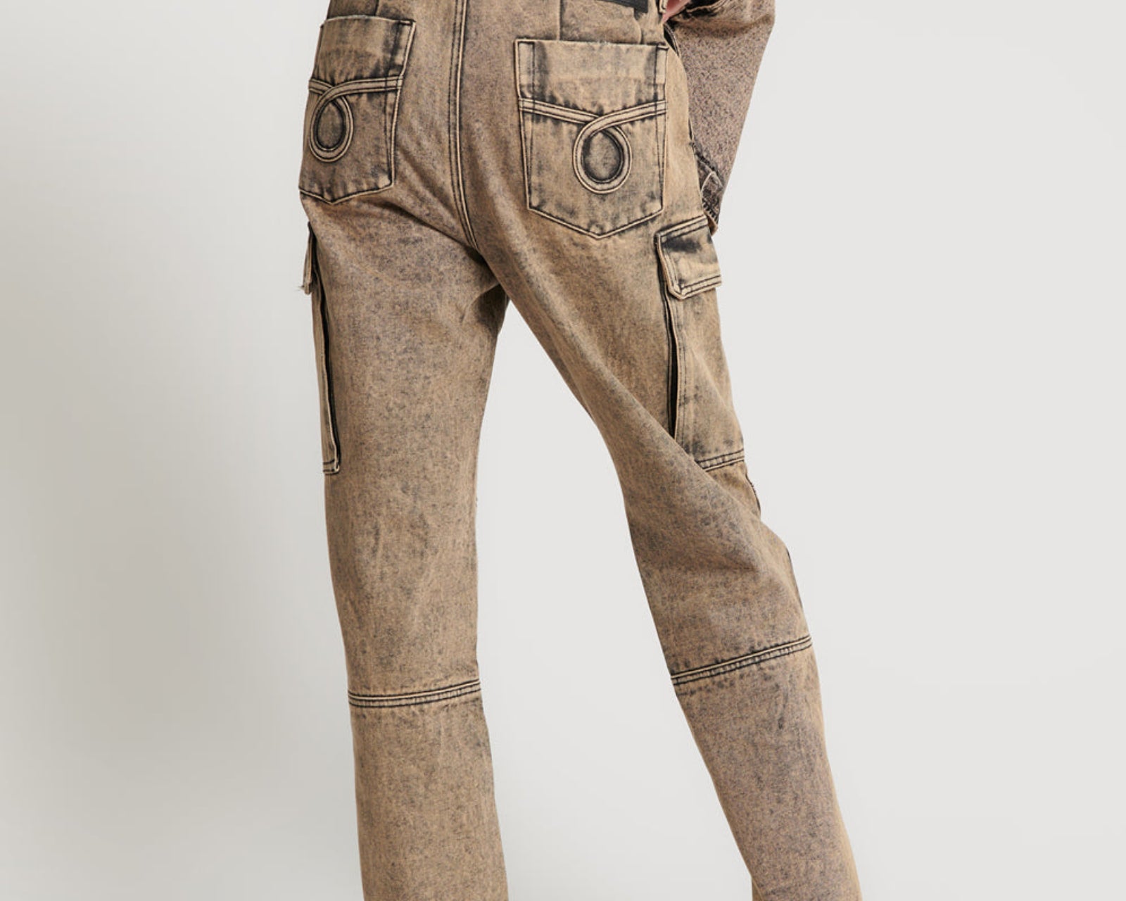 Cargo Motion Denim Jeans - Rust