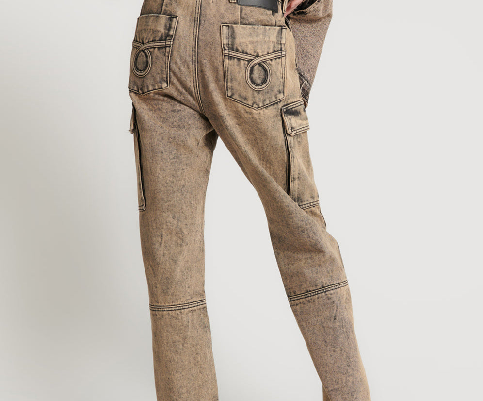 Fish Pants Rust Cargo Motion Pants - Rust | One Teaspoon USA