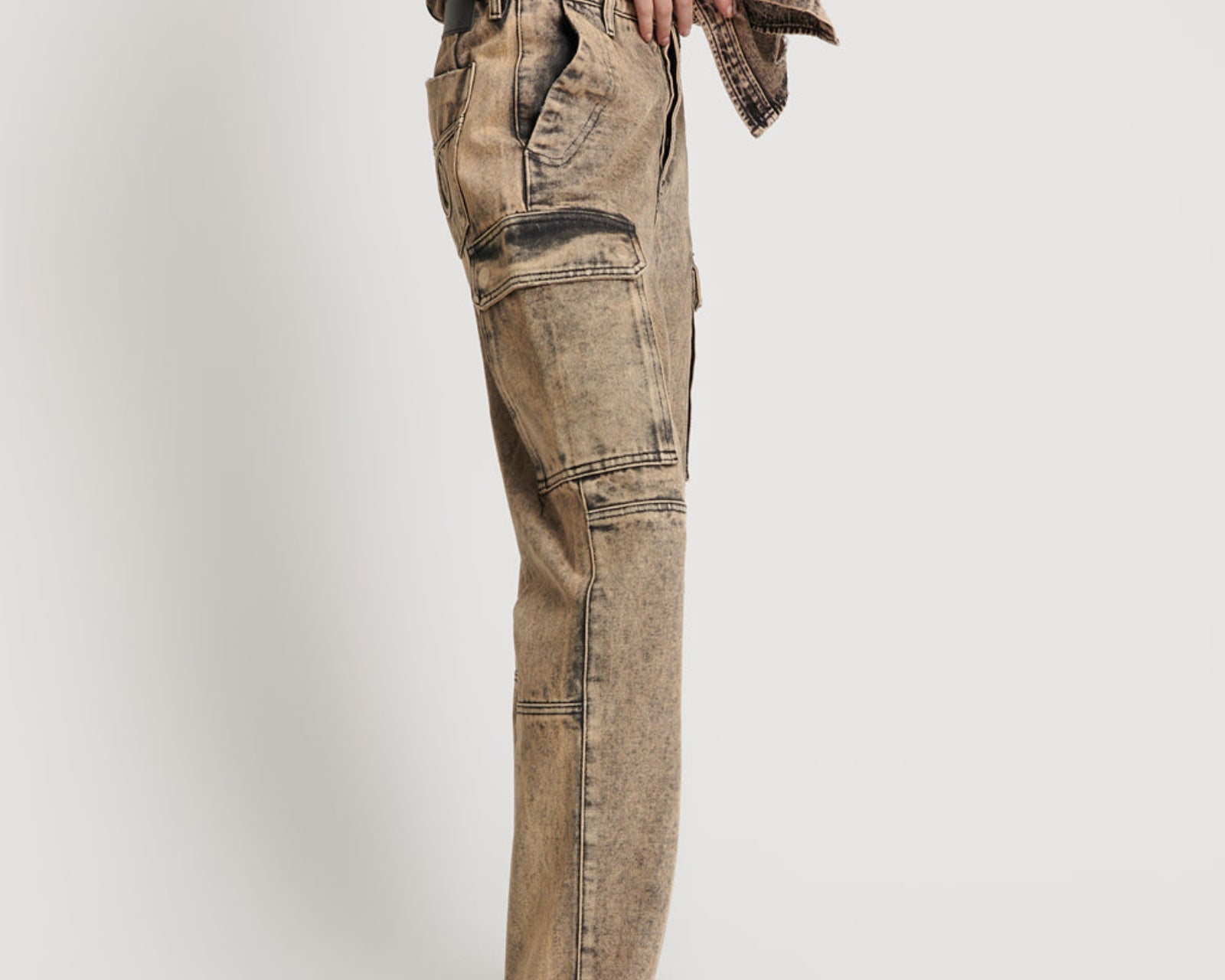 Cargo Motion Denim Jeans - Rust