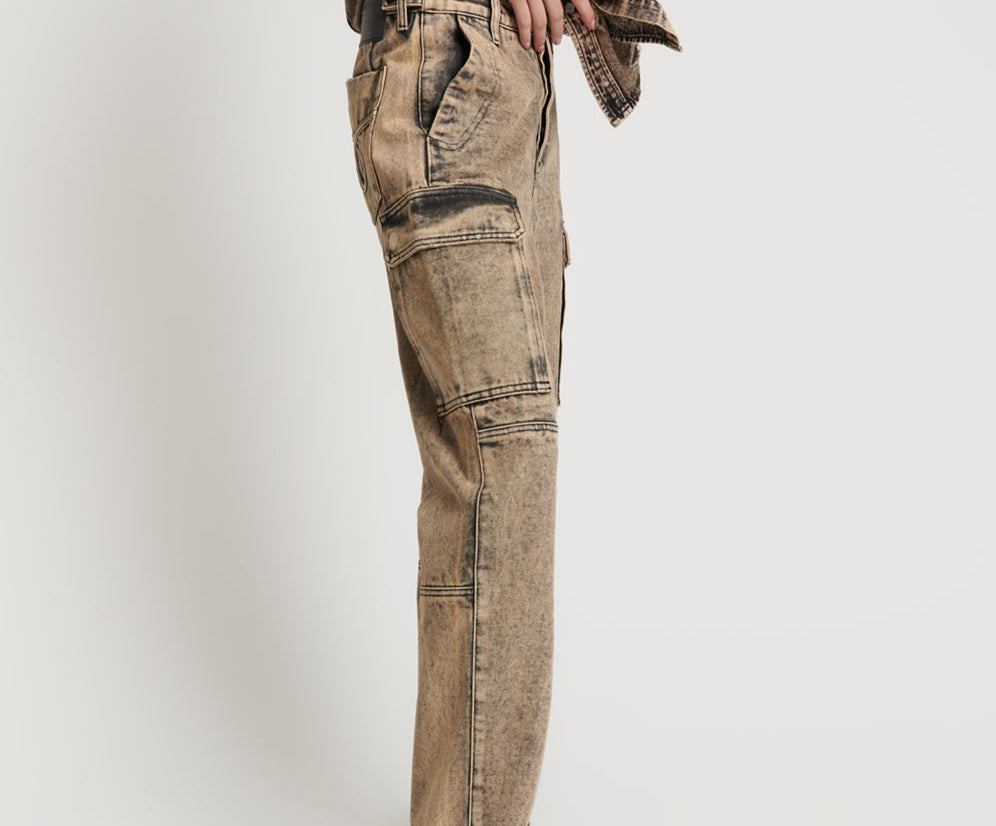 Fish Pants Rust Cargo Motion Pants - Rust | One Teaspoon USA