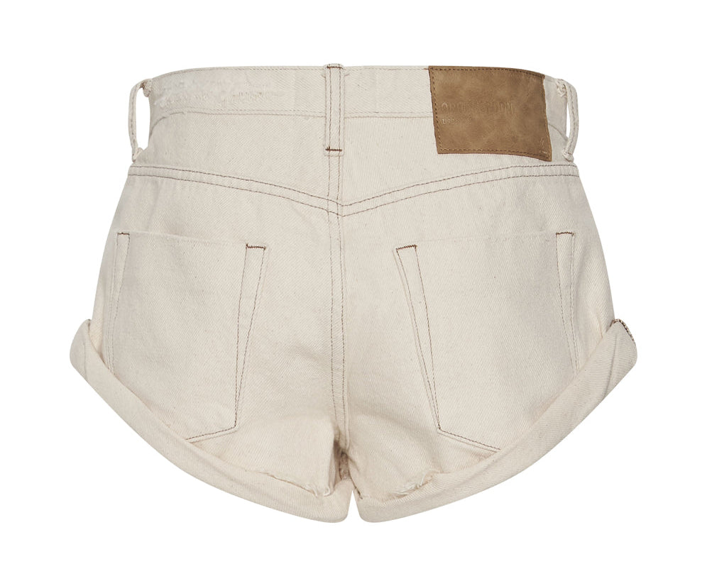 Bandits Low Waist Denim Shorts - Natural White