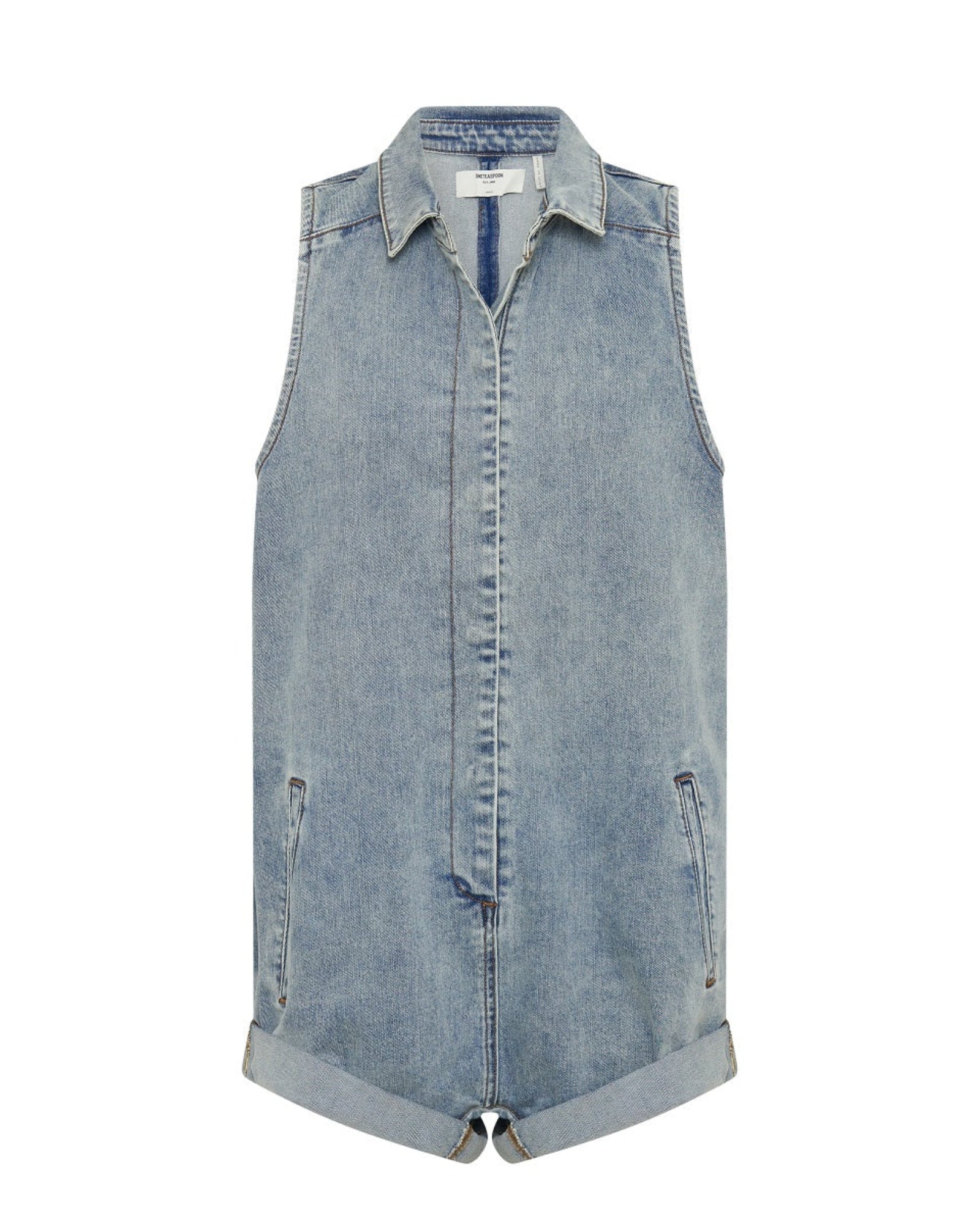 andmary ♡ Nicola ribbon denim allinone ANDMARY】Nicola ribbon denim allinone