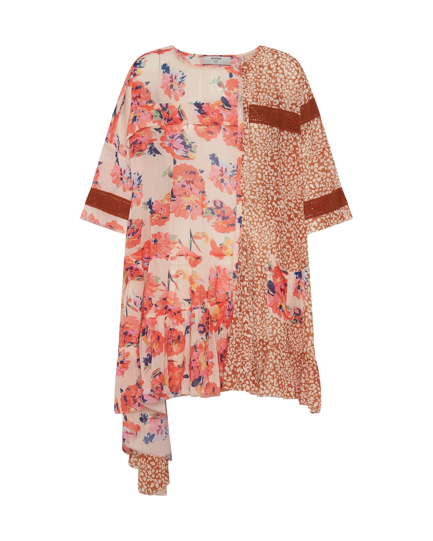 Products Night Dance Asymmetric Mini Dress - Mystic Flower