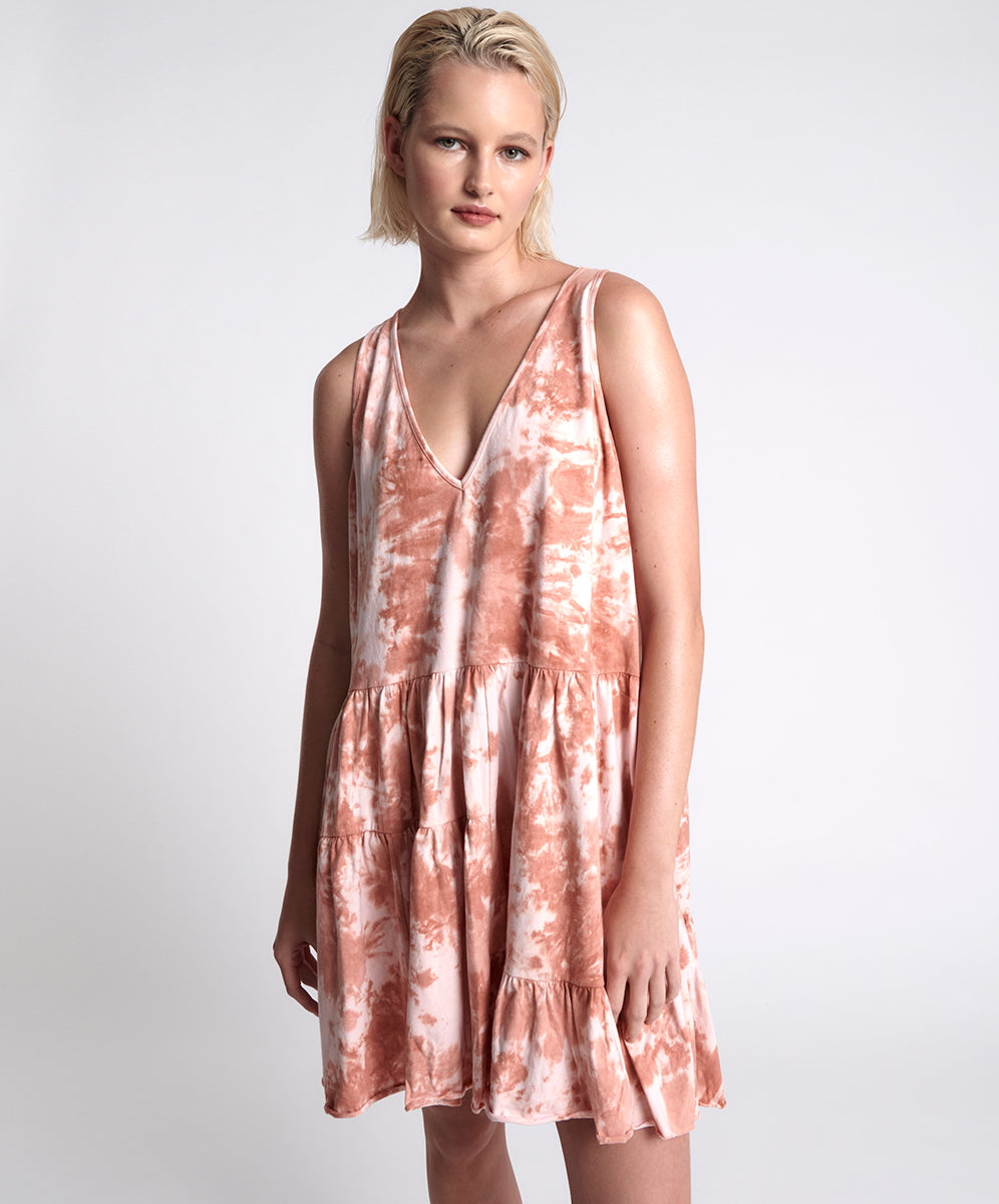 Products GYPSY TIE DYE SMOKE JERSEY DRESS