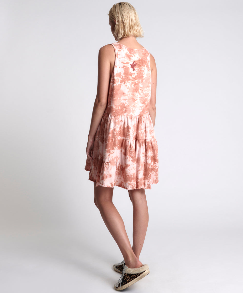 Products GYPSY TIE DYE SMOKE JERSEY DRESS