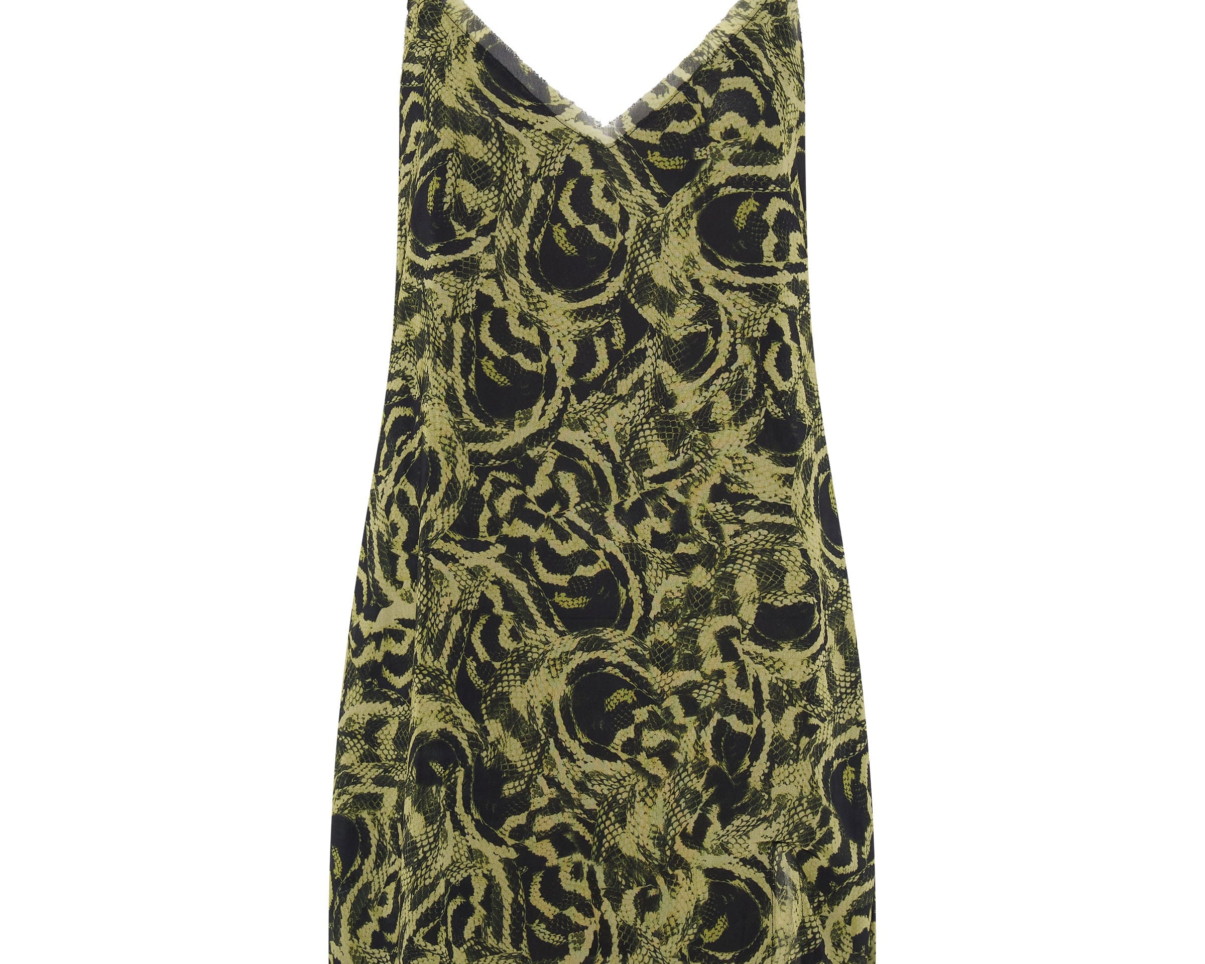 MYSTERIOUS SNAKE EYE SLIP DRESS