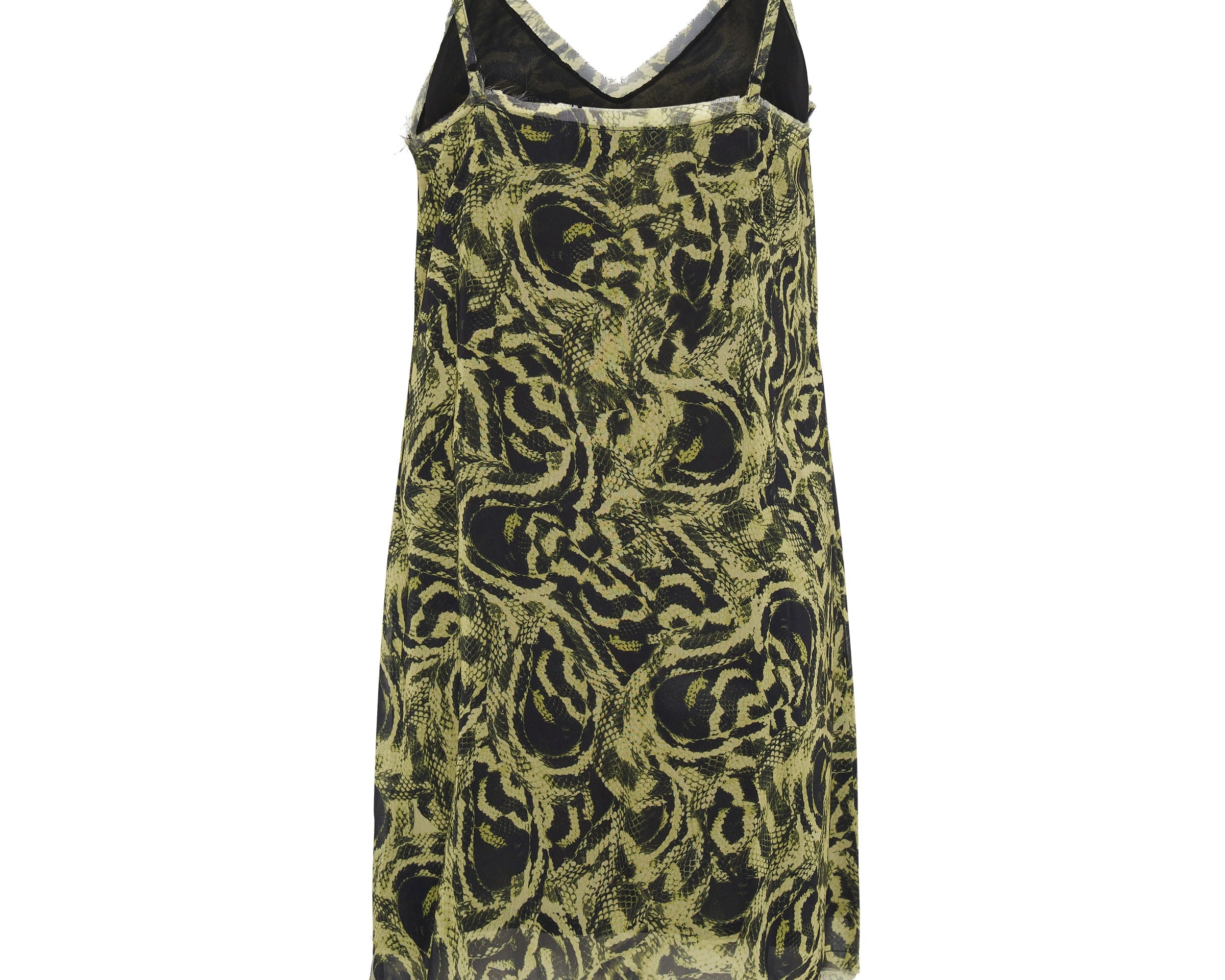 MYSTERIOUS SNAKE EYE SLIP DRESS