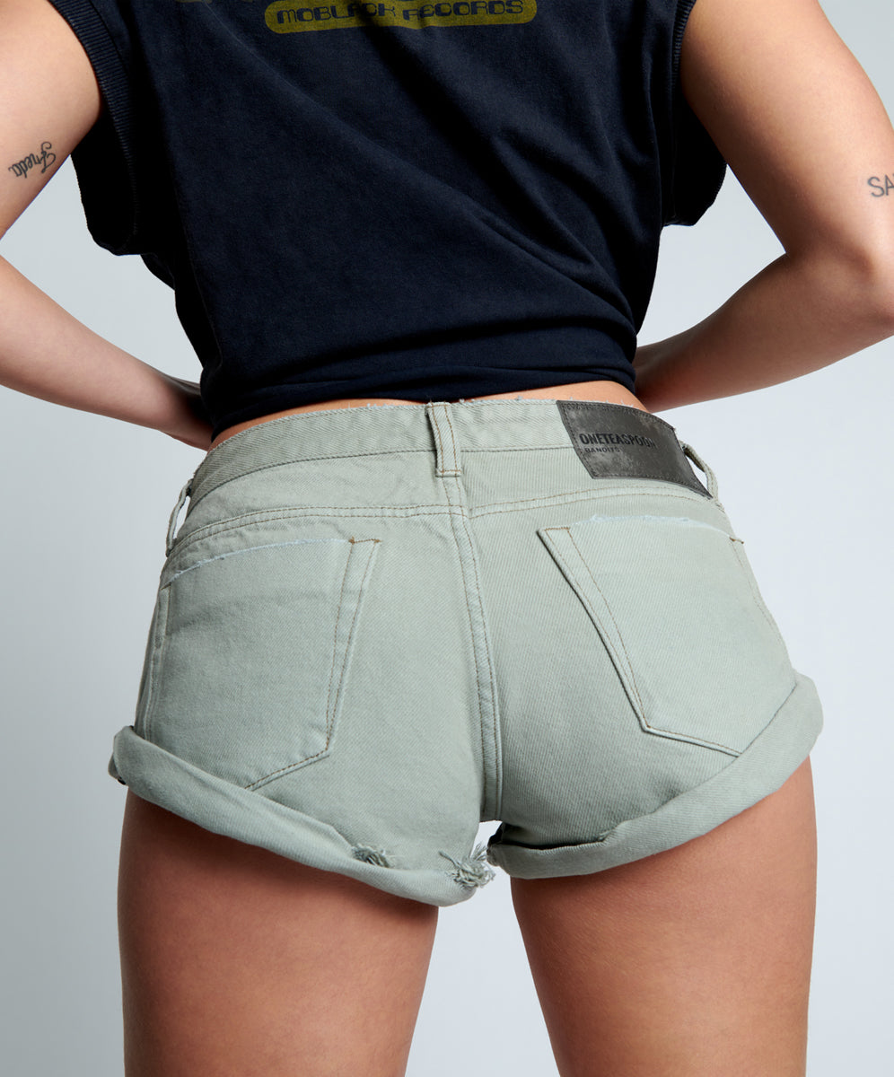 Outlet Sale Women's Denim Bandits Low Waist Denim Shorts - Archived Faded Khaki