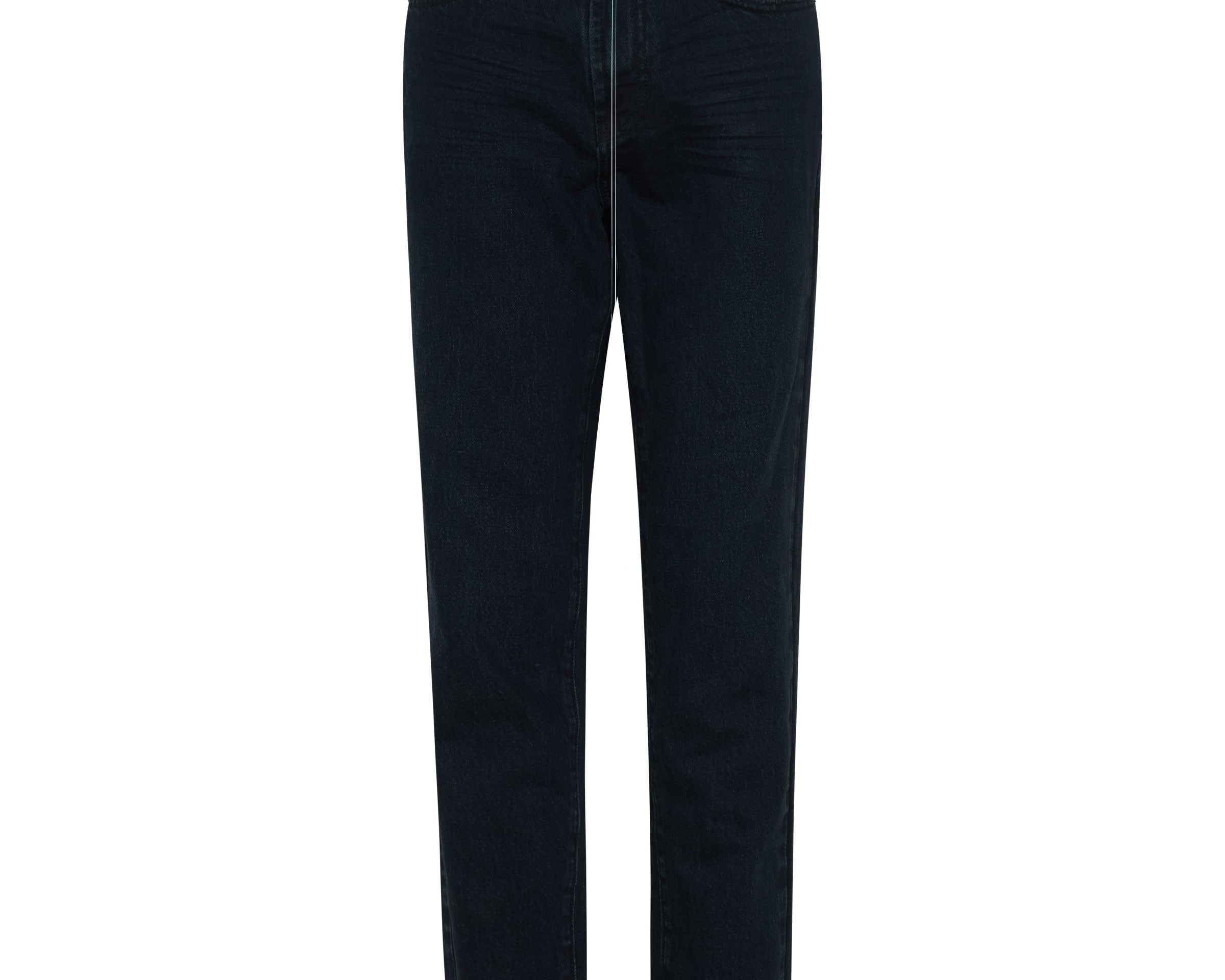 Legends High Waist Straight Leg Denim Jeans - Fox Black