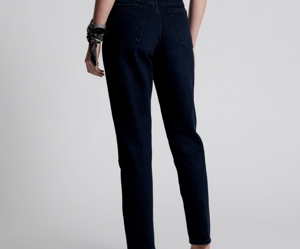 Legends High Waist Straight Leg Denim Jeans - Fox Black