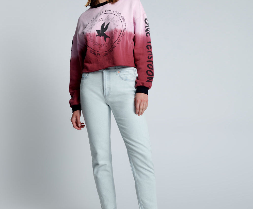 Legends High Waist Mom Fit Denim Jeans - Vanilla Sky Blue