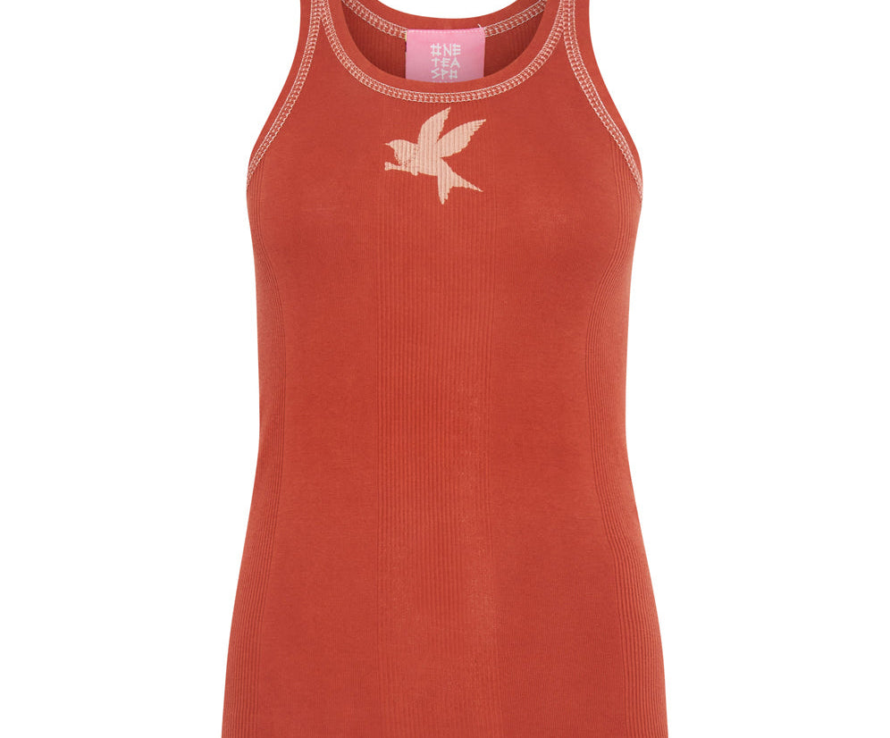 BOSSA RED BOWER BIRD SINGLET