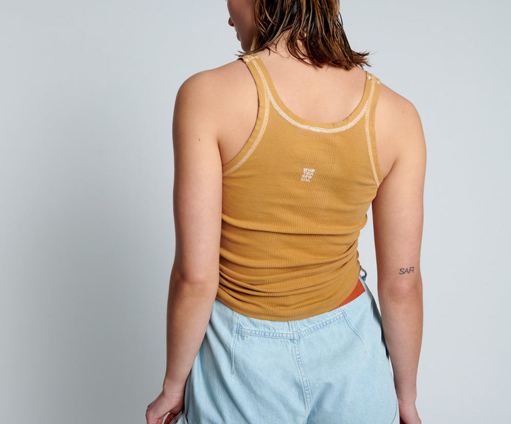 FADED TOBACCO BOWER BIRD SINGLET