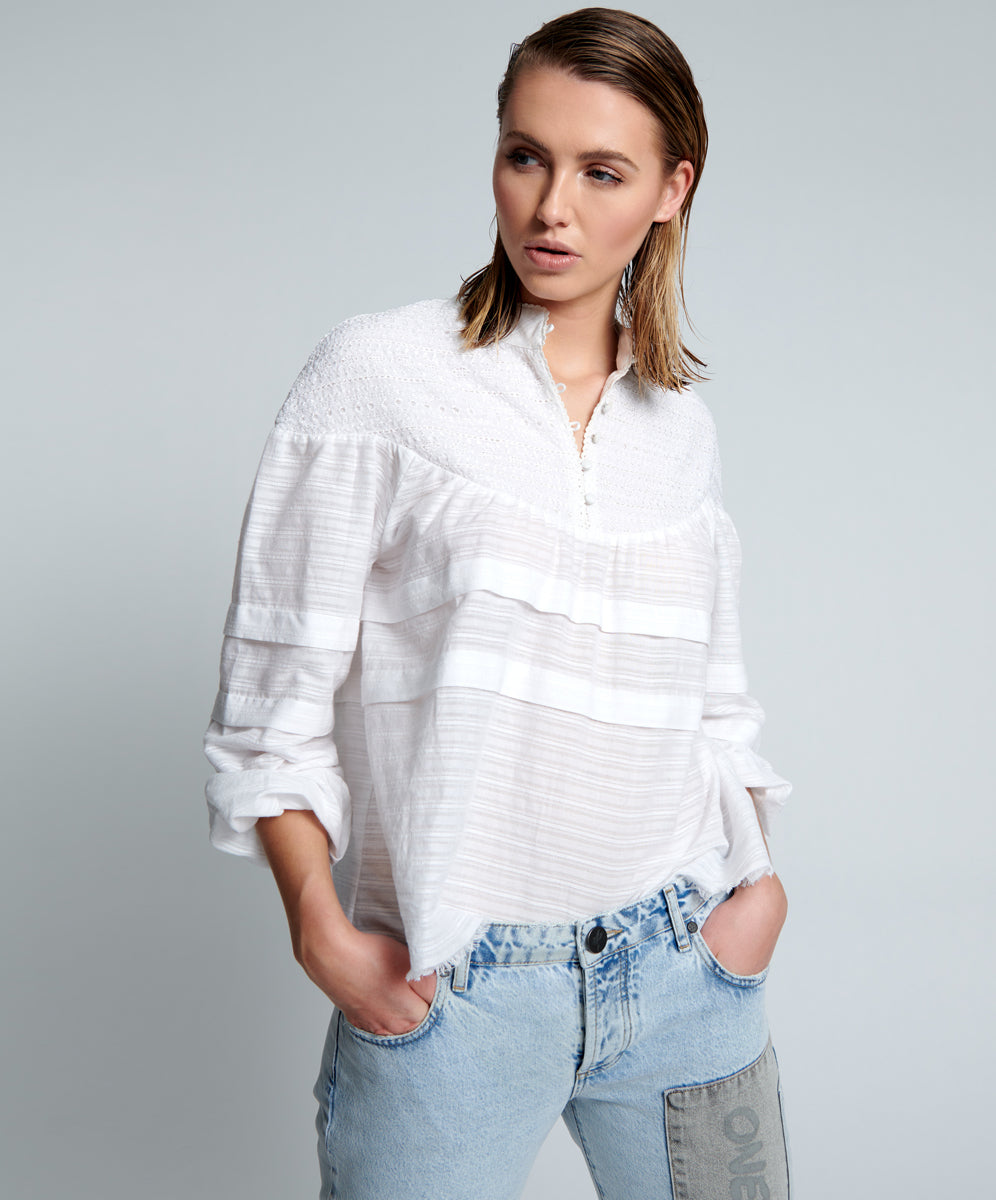 Products Pure Desert Angel Longsleeve Top - White